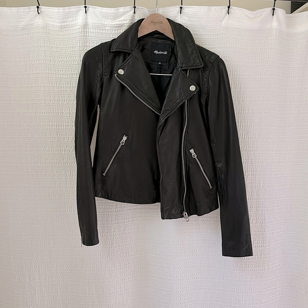 Madewell Washed Motorcycle Jacket XS